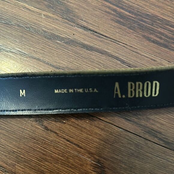 Vintage 80s/90s A. Brod gold glitter belt- medium‎ main image 5